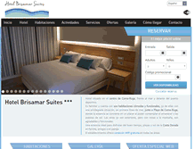 Tablet Screenshot of hotelbrisamarsuites.com